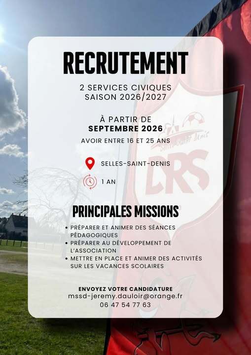 Recrutement ! - DIABLES ROUGES SELLES SAINT DENIS
