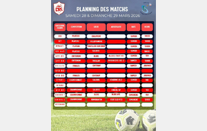 Planning des matchs