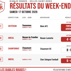 Résultat du samedi 17 octobre